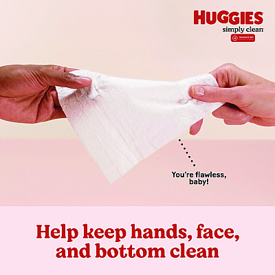 Huggies Simply Clean Fragrance Free Baby Wipes, 64/Pack, 11 Packs/Carton (KCC53611)