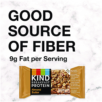 KIND Breakfast Protein Bars, Almond Butter, 1.76 oz Two-Bar Packs, 6/Box (KNDPHW41935)