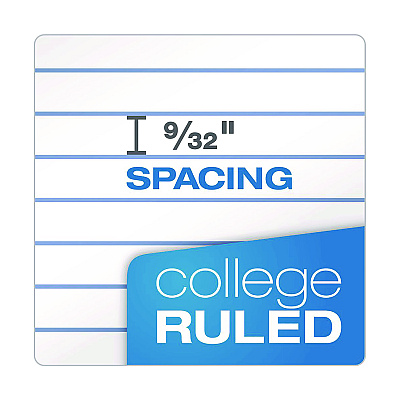 Oxford Poly One-Subject Notebook, 1 Subject, College Rule, Randomly Assorted Cover Color, (100) 11 x 9 Sheets (OXF10590)