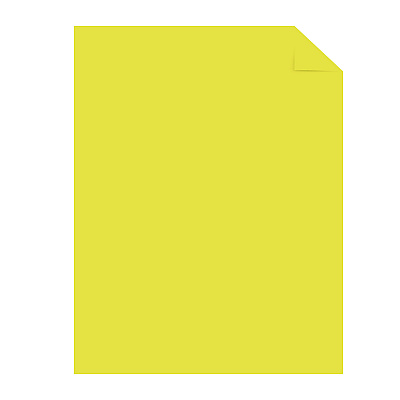 Astrobrights Color Paper - "Punchy Pastels" Assortment, 24 lb Bond Weight, 8.5 x 11, Lively Lemon, 200/Pack (WAU91739)