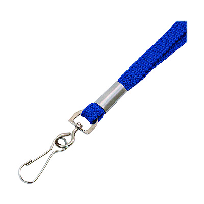 Advantus Deluxe Lanyard with J-Hook, Blue, 36" Long, 100/Pack (AVT97129)