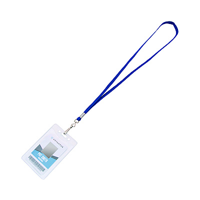 Advantus Deluxe Lanyard with J-Hook, Blue, 36" Long, 100/Pack (AVT97129)