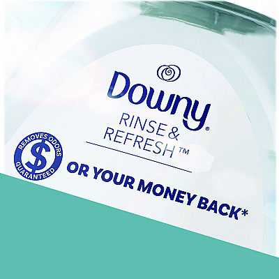 Downy Rinse and Refresh Liquid Fabric Softener, Cool Cotton Scent, 48 oz Bottle (PGC3700091446)