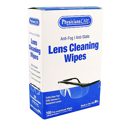PhysiciansCare Lens Cleaning Wipe, 100/Box (PHY91295)