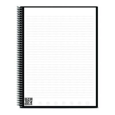 Rocketbook Core Smart Notebook, College Rule, Plum Cover, (38) 8.8 x 6 Sheets (RKBEVR2EKCRR)