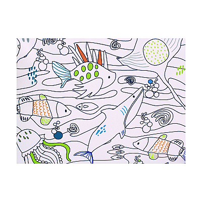 Crayola Color-Your-Own Lunch Bag with Marker Set, Oceanfront, 9.5 x 3.5 x 7.5, Blue Camo (CYOB23CL56807ST)