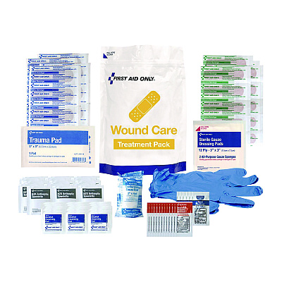 First Aid Only 137-Piece Wound Care Treatment Pack, Resealable Plastic Bag (FAO91164)