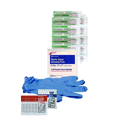 First Aid Only 137-Piece Wound Care Treatment Pack, Resealable Plastic Bag (FAO91164)