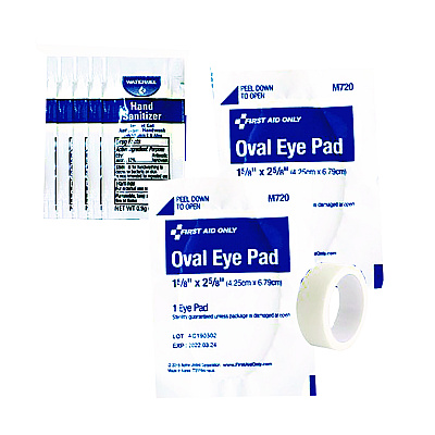 First Aid Only Eye Care Treatment Pack, 10 Pieces, Resealable Plastic Bag (FAO91168)