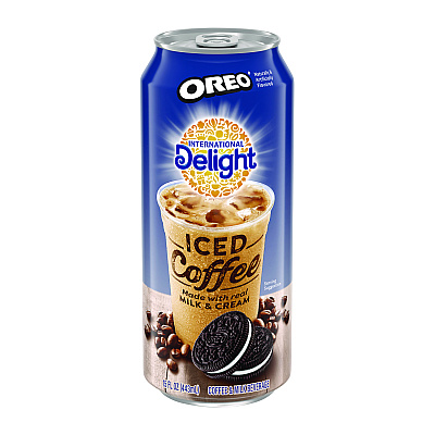 International Delight Iced Coffee, Oreo, 15 oz Can, 12/Carton (ITDWWI07501)