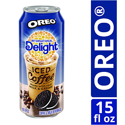 International Delight Iced Coffee, Oreo, 15 oz Can, 12/Carton (ITDWWI07501)