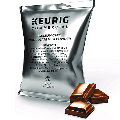 Keurig Premium Cafe Powders, Chocolate, 16 oz Bag, 12/Carton (KEU5000370312)