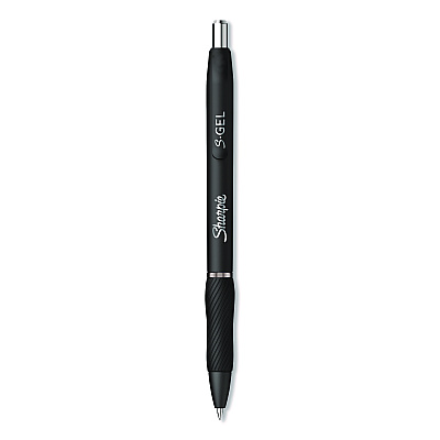Sharpie Gel Pen, Retractable, Medium 0.7 mm, Black; Blue Ink, Black; Gray; White Barrels, 12/Pack (SAN2129832)