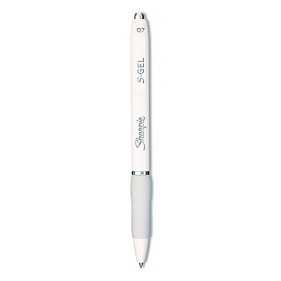 Sharpie Gel Pen, Retractable, Medium 0.7 mm, Black; Blue Ink, Black; Gray; White Barrels, 12/Pack (SAN2129832)