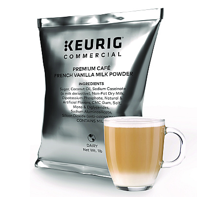 Keurig Premium Cafe Powders, French Vanilla, 16 oz Bag, 12/Carton (KEU5000370310)