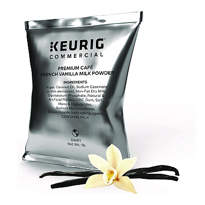 Keurig Premium Cafe Powders, French Vanilla, 16 oz Bag, 12/Carton (KEU5000370310)