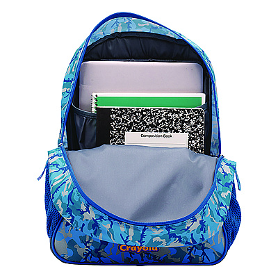 Crayola Color-Your-Own Backpack, Oceanfront, 15 x 5 x 16, Blue/Black (CYOB23CL56806ST)