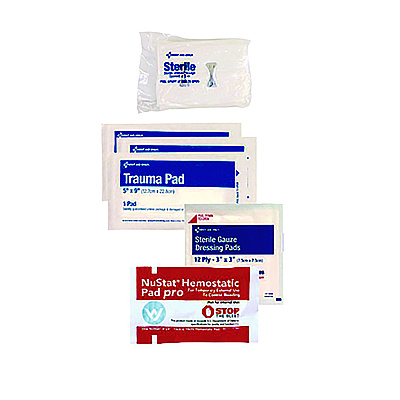 First Aid Only 12-Piece Bleeding Control Treatment Pack, 12 Pieces, Resealable Plastic Bag (FAO91166)