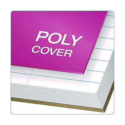 Oxford Poly One-Subject Notebook, 1 Subject, College Rule, Randomly Assorted Cover Color, (100) 11 x 9 Sheets (OXF10590)