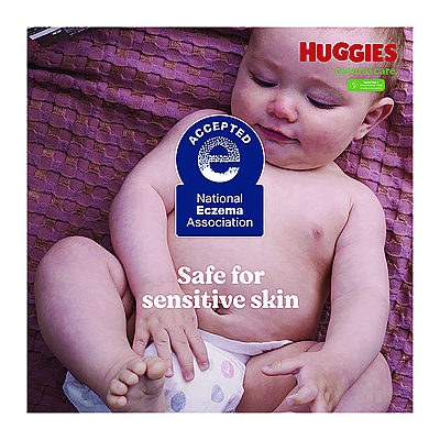 Huggies Natural Care Sensitive Baby Wipes, Unscented, White, 64/Pack, 12 Packs/Carton (KCC51079)