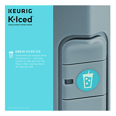 Keurig K-Iced Single Serve Coffee Maker, Arctic Gray (KEU5000371871)
