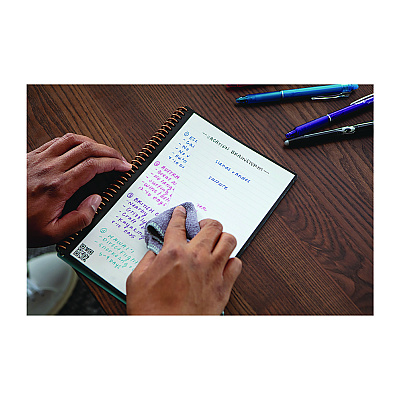 Rocketbook Core Smart Notebook, College Rule, Plum Cover, (38) 8.8 x 6 Sheets (RKBEVR2EKCRR)