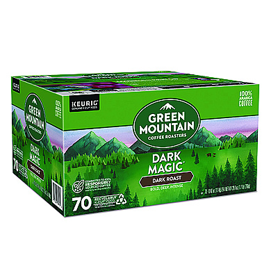 Green Mountain Coffee Roasters Roasters Roasters Dark Magic Extra Bold Coffee K-Cups, Regular, 70/Box (GMT5000373740)