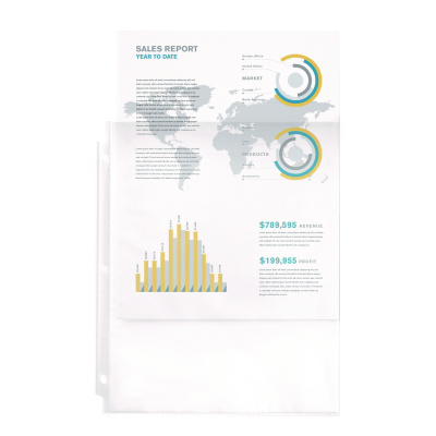 Avery Top-Load Sheet Protector, Economy Gauge, Letter, Semi-Clear, 50/Box (AVE74098)