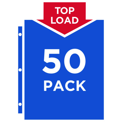 Avery Top-Load Sheet Protector, Economy Gauge, Letter, Semi-Clear, 50/Box (AVE74098)