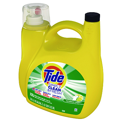 Tide Simply Clean and Fresh Laundry Detergent, Daybreak Fresh, 128 oz Bottle (8913044800)