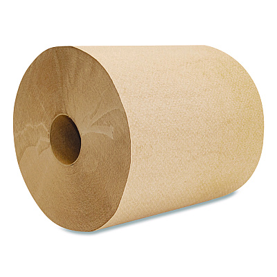 Boardwalk Green Universal Roll Towels, 1-Ply, 8" x 800 ft, Natural, 6 Rolls/Carton (BWK16GREEN)