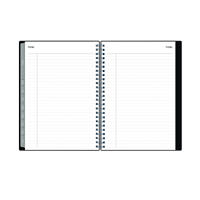 Blue Sky Enterprise Weekly/Monthly Notes Planner, 8.63" x 5.88", Black Cover, 12-Month (Jan to Dec): 2026 (131793)