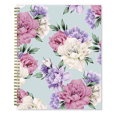 Blue Sky Tula Weekly/Monthly Planner, Floral Artwork, 11" x 8.5", Purple/Pink/White Cover, 12-Month (Jan to Dec): 2026 (143971)