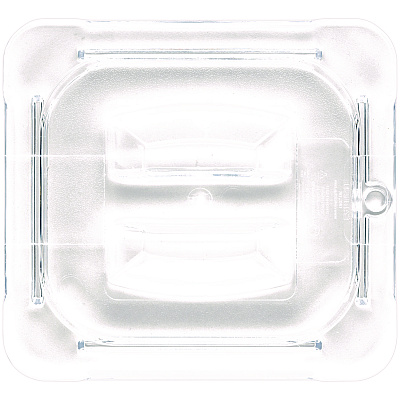 Carlisle StorPlus Polycarbonate Handled Universal Lid, 6.31 x 6.88 x 0.88, Clear, Plastic (CFS10310U07)