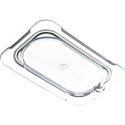 Carlisle StorPlus Polycarbonate Flat Universal Lid, 4.31 x 6.88 x 0.44, Clear, Plastic (CFS10336U07)