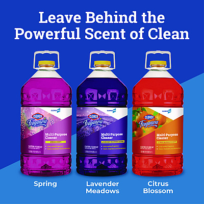 CloroxPro Fraganzia Multi-Purpose Cleaner Concentrate, Lavender Meadows Scent, 175 oz Bottle, 3/Carton (CLO60614CT)