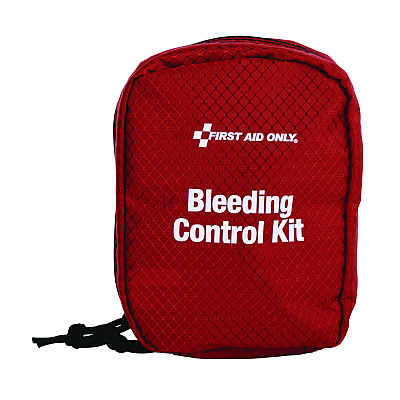 First Aid Only Right Response Bleeding Control Kit for Limb and Chest Wounds, 16 Pieces, Fabric Pouch (91513)