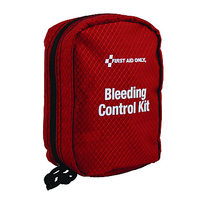 First Aid Only Right Response Bleeding Control Kit for Limb and Chest Wounds, 16 Pieces, Fabric Pouch (91513)