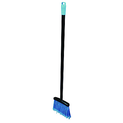 Impact Lobby Dust Pan Broom, 36.86", Black/Blue, 12/Carton (IMPT001501)