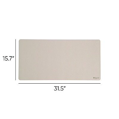 Smead Vegan Leather Desk Pads, 31.5 x 15.7, SandStone (SMD64831)