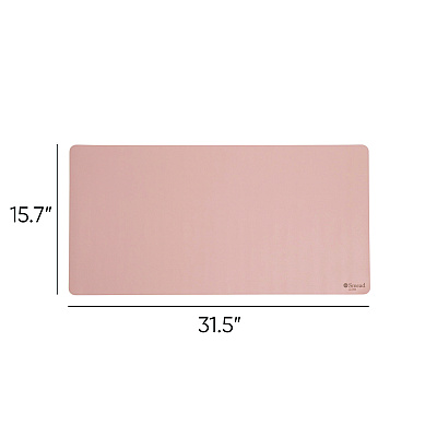 Smead Vegan Leather Desk Pads, 31.5 x 15.7, Light Pink (SMD64834)