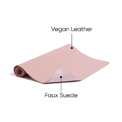 Smead Vegan Leather Desk Pads, 31.5 x 15.7, Light Pink (SMD64834)
