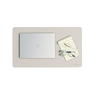 Smead Vegan Leather Desk Pads, 23.6 x 13.7, SandStone (SMD64836)