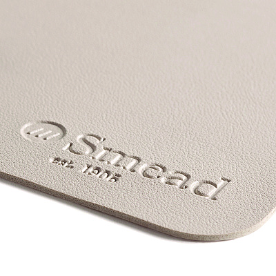 Smead Vegan Leather Desk Pads, 23.6 x 13.7, SandStone (SMD64836)