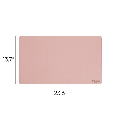 Smead Vegan Leather Desk Pads, 23.6 x 13.7, Light Pink (SMD64839)