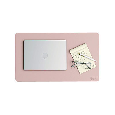 Smead Vegan Leather Desk Pads, 23.6 x 13.7, Light Pink (SMD64839)
