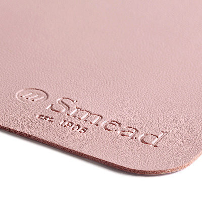 Smead Vegan Leather Desk Pads, 23.6 x 13.7, Light Pink (SMD64839)