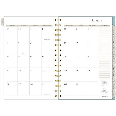 Cambridge Triad Weekly/Monthly Planner, Geometric Artwork, 8.5 x 6.38, Multicolor Cover, 12-Month (Jan to Dec): 2025 (1728200)