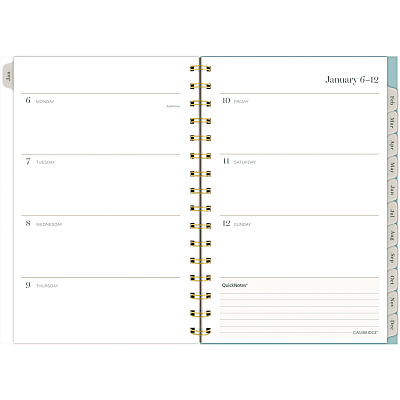 Cambridge Triad Weekly/Monthly Planner, Geometric Artwork, 8.5 x 6.38, Multicolor Cover, 12-Month (Jan to Dec): 2025 (1728200)