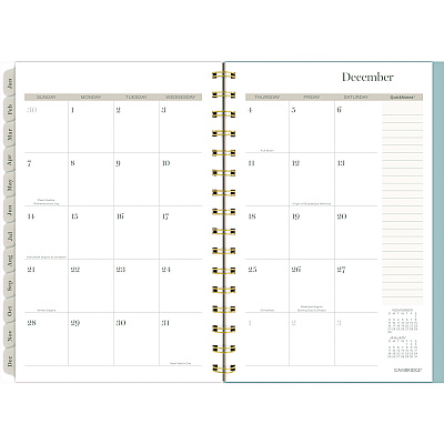 Cambridge Triad Weekly/Monthly Planner, Geometric Artwork, 8.5 x 6.38, Multicolor Cover, 12-Month (Jan to Dec): 2025 (1728200)